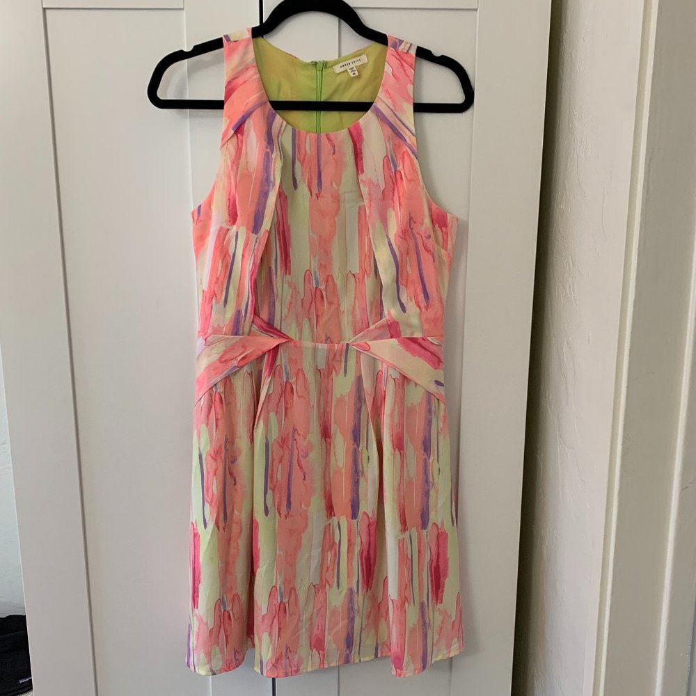 Under Skies pastel watercolor dress - size M